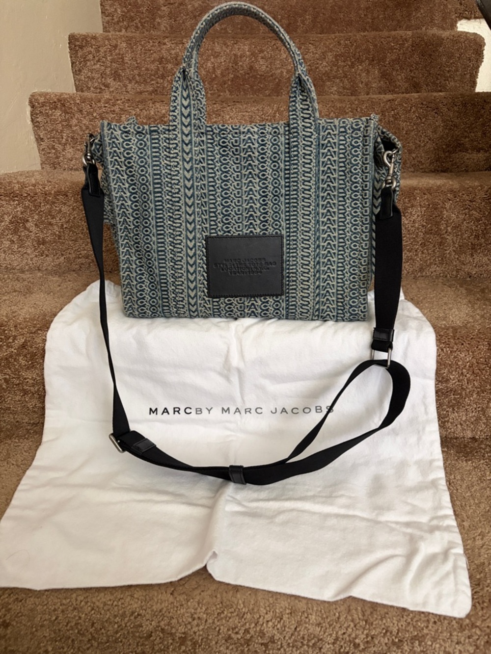 Marc Jacobs Medium Washed Monogram The Tote Bag EUC